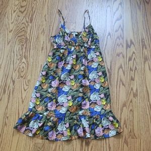 100% silk flower dress